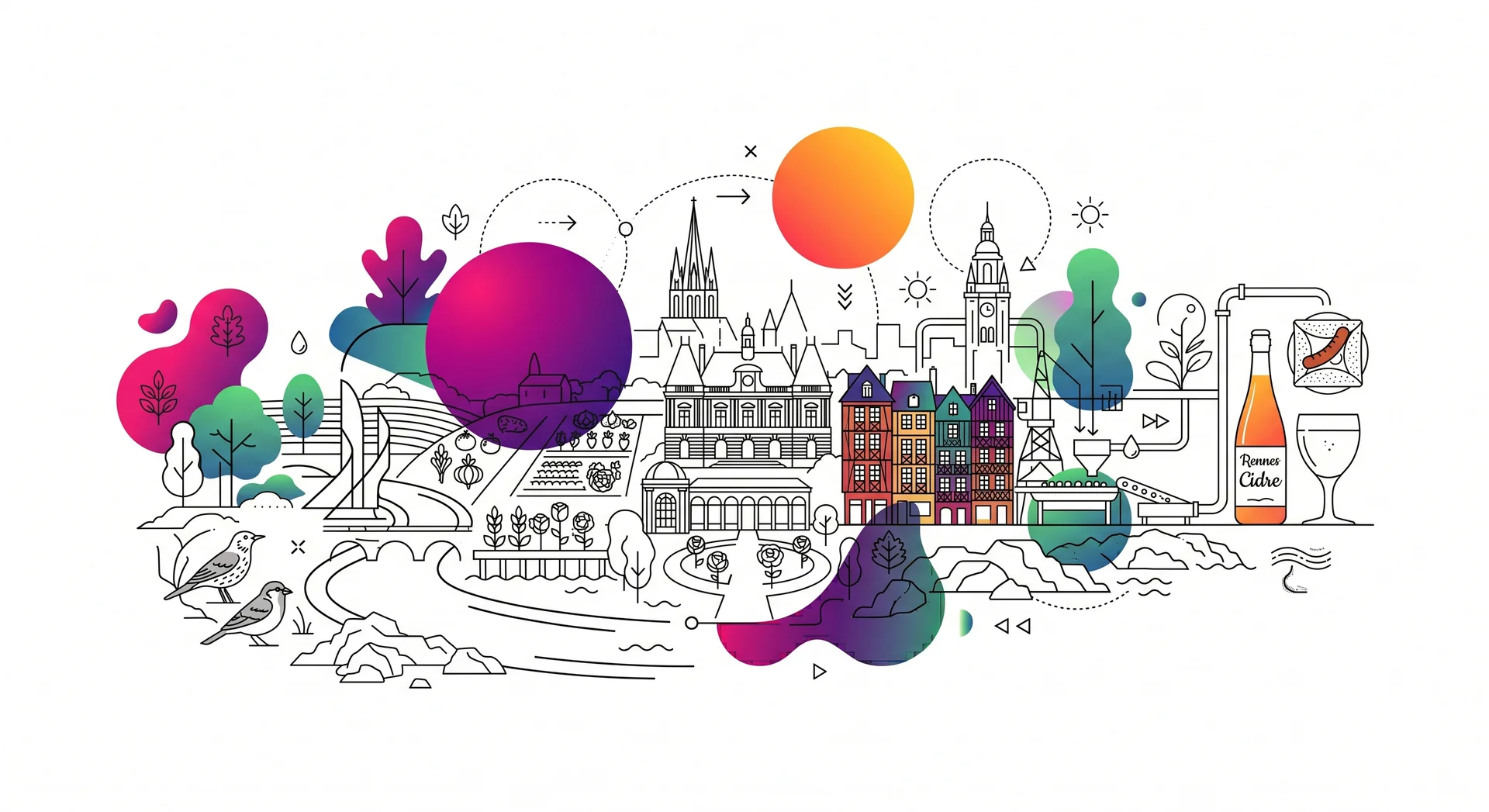 Rennes, pr&eacute;fecture de r&eacute;gion Bretagne, m&eacute;tropole technologique et universitaire