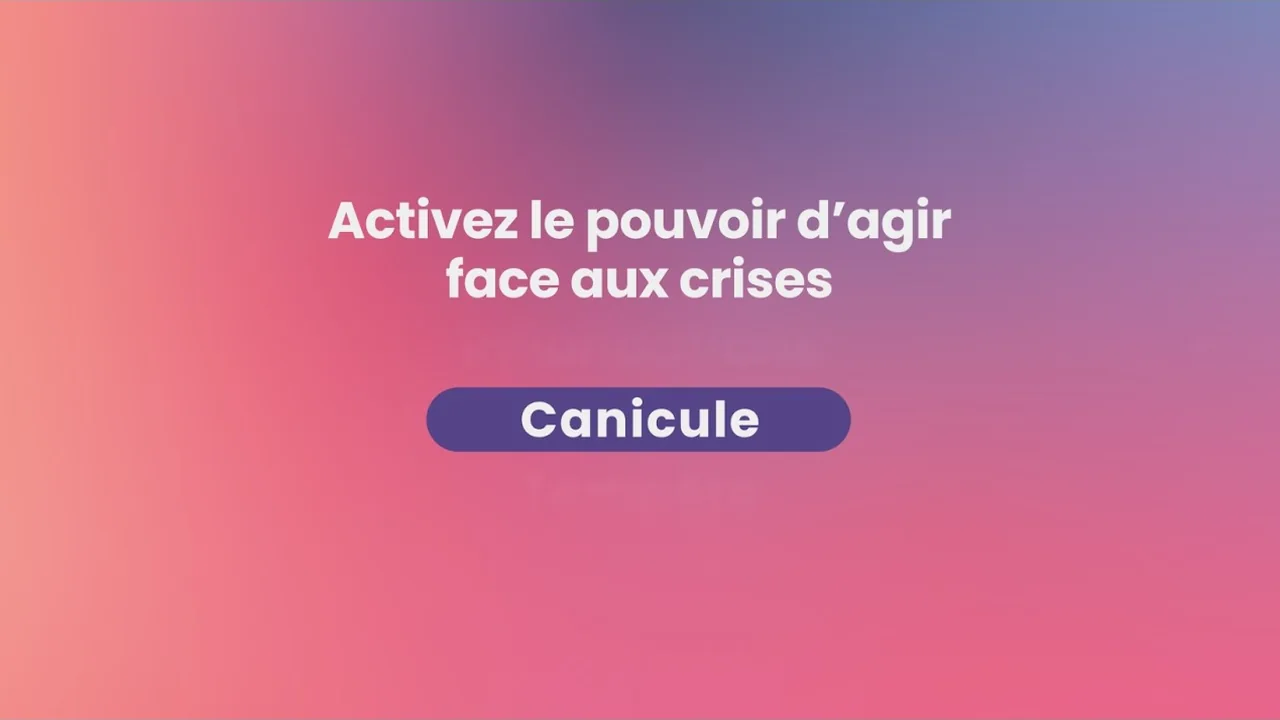 Serious game Twist sur le risque canicule : image d'ouverture de la vidéo de présentation